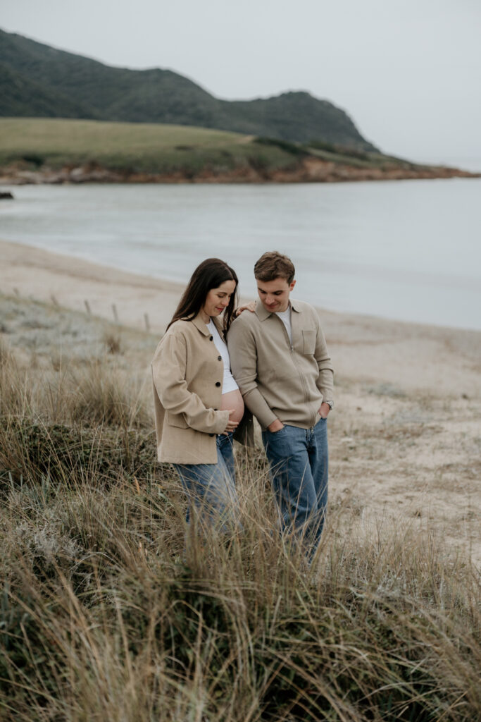 shooting grossesse plage ajaccio