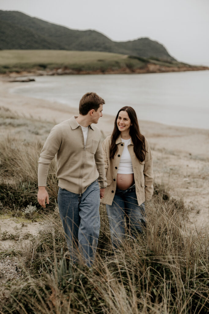 shooting grossesse plage ajaccio