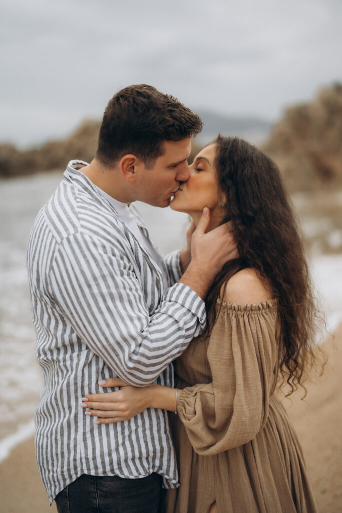 shooting grossesse plage ajaccio coucher soleil